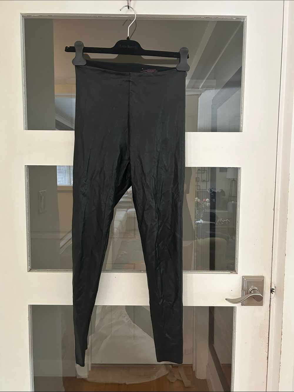 Commando Black Skinny Faux-Leather Leggings